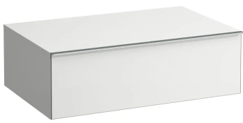 Тумба для ванной комнаты LAUFEN SPACE 4.1116.1.160.100.1 - белый матовый-100/ручка-алюминий 79*52*25