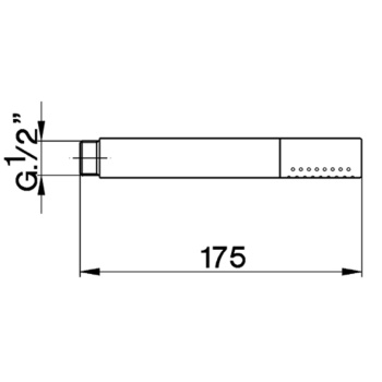 Ручной душ Cisal Cherie черный матовый DS01409040