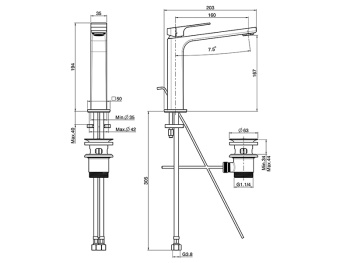 Смеситель для раковины высокий Fima Carlo Frattini Fit F3381LCR хром