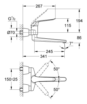 Смеситель для раковины Grohe Euroeco Special 32775000 хром