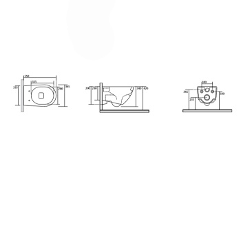 Унитаз подвесной Kerasan Aquatech 371401 белый