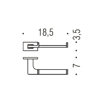 Держатель для туалетной бумаги Colombo Look PVD графит полированный B1608.GL