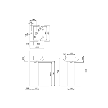 Пьедестал Burlington Britton FP.1032