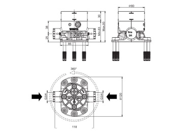 Встраиваемая часть для напольного смесителя Fima Carlo Frattini FimaBox F3020