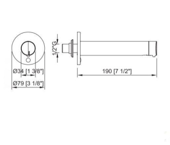 Диспенсер Nofer для мыла сенсорный Automatic из латуни настенный 1500 мл. 03313.B глянец