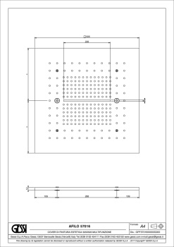 Верхний душ Gessi Shower Sets 57016.708 Copper Brushed PVD