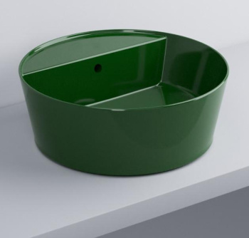 Раковина накладная Cielo Era Handy HALAT45SF AL 45 см зеленый