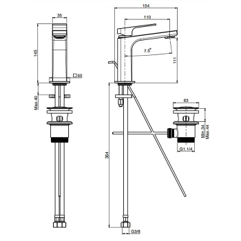 Смеситель для раковины Fima Carlo Frattini Fit F3381/PNCR хром