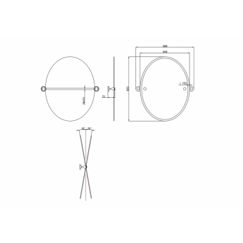 Зеркало Burlington A58 GOLD-R золото