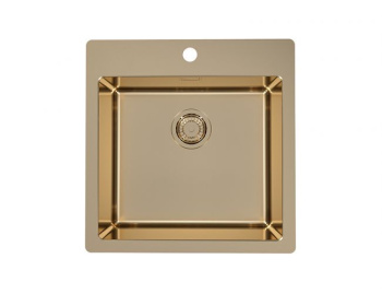 Мойка PURE MONARCH 30 BRONZE-90 FS 515X525 в компл. с выпуском без сифона,