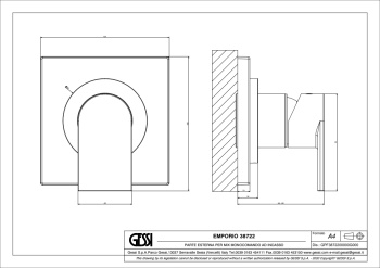 Смеситель для душа Gessi Emporio Via manzoni 38722.031 Chrome