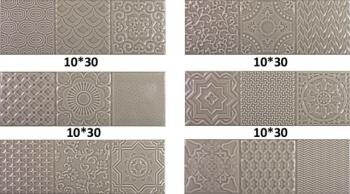 Плитка Esencia Relieve Gris Brillo 10x30