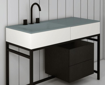 Раковина встраиваемая Cielo Milano MILA PL 120 см голубой