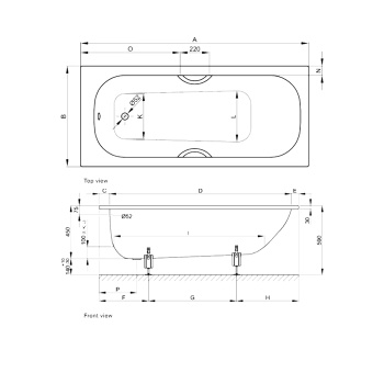 Стальная ванна Bette Classic 170x80 3111-000