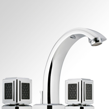 Смеситель для раковины THG Metropolis Cristal Noir A2L-F30-151 soft gold