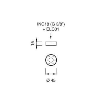 Верхний душ CEA Design Free Ideas FRE 190 S сталь