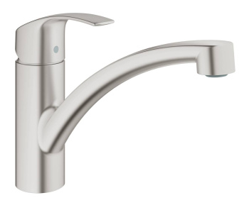 Смеситель для кухонной мойки GROHE Via, низкий излив, суперсталь 30430DC0