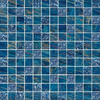 Мозаика Mosaico Lux Mix Quadretti Blu 30x30
