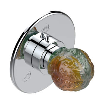 Переключатель THG Flore U5A-A02-48M2SB хром