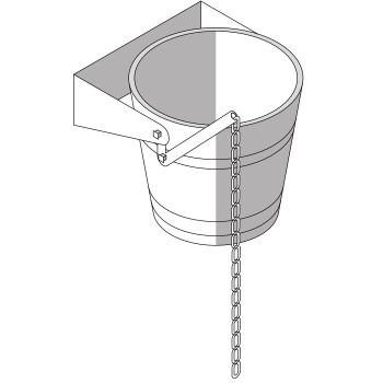 Ведро-водопад объем воды Effegibi 4,5-5,0л, материал дерево, PP 50 00 0001