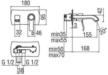 Cмеситель для раковины Nobili Sofi SI98198CR хром
