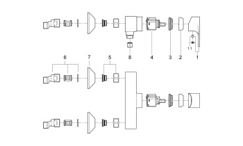 Смеситель для душа, Vigour by GROHE, хром, 75143026