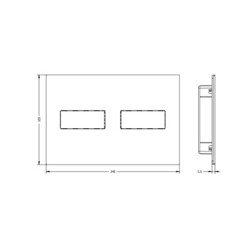 Смывная клавиша Artceram INOX золото брашированное PVD 711.000.BG