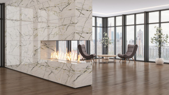 Керамогранит Neodom Sale Calacatta Green (Book) Polished 60x120 см N40012