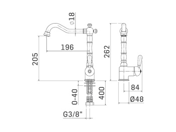 Смеситель для кухни Mamoli EPOCA 74690725E001