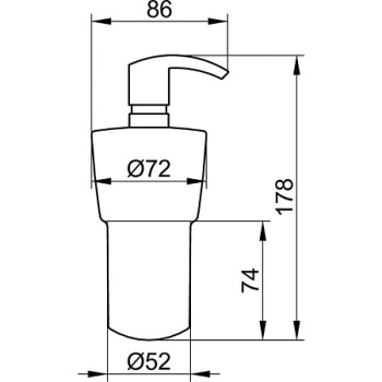 Дозатор для жидкого мыла Keuco 2753019000 белый\хром