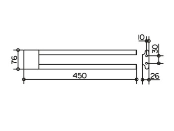Полотенцедержатель Keuco Edition 400 11518010000 хром