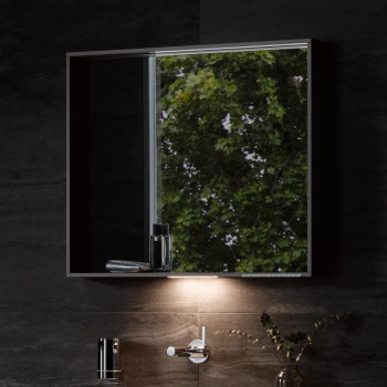 Зеркало с подсветкой Keuco Plan 100 33098113000 с подогревом, лакированный алюминий, антрацит