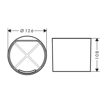HG WallStoris Стакан, матовый черный