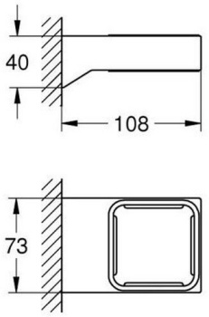 Держатель для стакана Grohe Selection Cube 40865000 хром