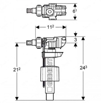 Впускной клапан Geberit 240.705.00.5
