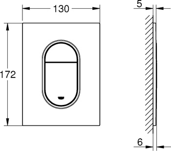 Панель смыва Grohe Cosmopolitan 37624SH0 белая