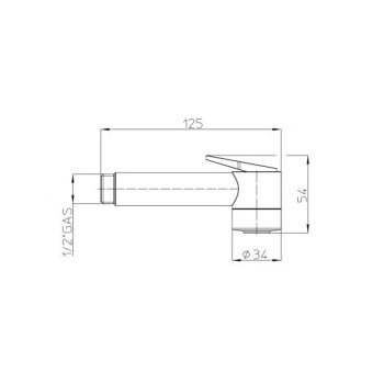 Bossini Paloma Душевые лейки из ABS с клапаном подачи Ø34mm, цвет: хром B01443.030