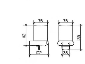 Дозатор для жидкого мыла Keuco 11652019000 хром