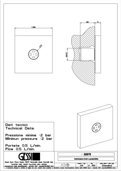 Боковая форсунка Gessi Body Jets 32979.031 Chrome