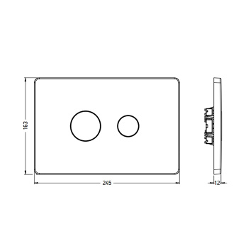 Смывная клавиша Artceram FILE 2.0 белый 703.000.05