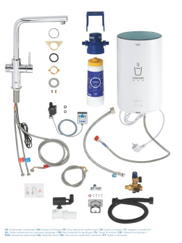 Смеситель для кухни GROHE Red Duo, бойлер M-size, хром, 30327001