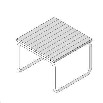 Скамейка для ног для хаммам Effegibi 45x45xh35, материал тиковое дерево, окрашенная сталь, HA 65 10 0025