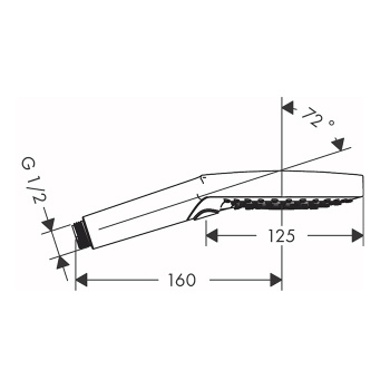 HG Raindance Select S Ручной душ 120 3jet (PowderRain, Rain, Whirl), цвет: белый матовый