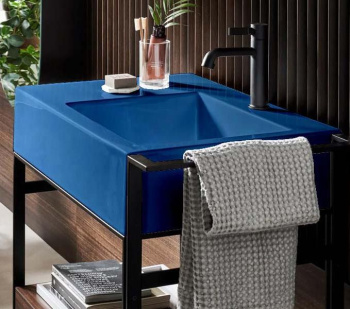 Раковина накладная Cielo I Narcisi NALAMDX OL 76 см правая синий