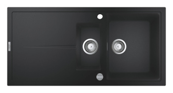 Мойка GROHE K400 с 1,5 чашей, 1000 x 500 мм, черный гранит 31642AP0