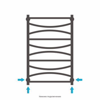Полотенцесушитель водяной Сунержа Ажур 800х500 071-0255-8050 сатин