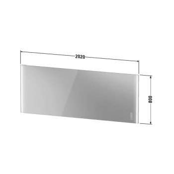 Зеркала для ванных комнат Duravit Happy D.2 HP7486G0000 - подсветка ORGANIC (G) 90×5.5