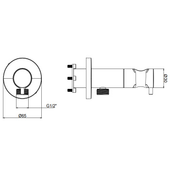 Смеситель прогрессивный с держателем Almar High Brass Brushed PVD, E183002.HB