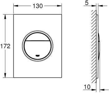 Панель смыва Grohe Cosmopolitan 37601SH0