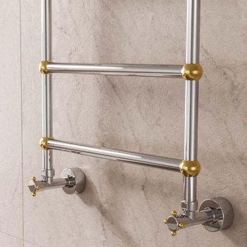 Полотенцесушитель водяной Margaroli Sole 4442TS3604BN 72x42.5 никель